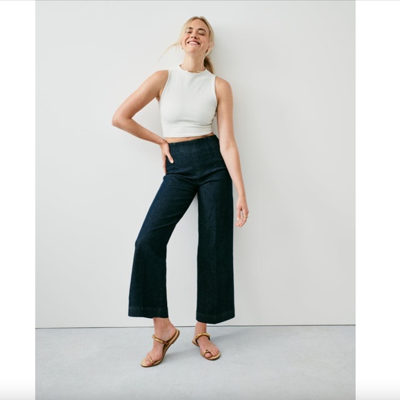 SPANX SPANXshape Original EveryWear Zero Waistband Cropped Wide Leg Jeans 1X - Picture 8 of 9